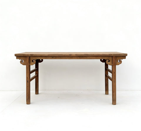 61" Long Elm Wood Console Table