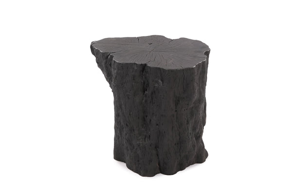 Black Lychee Living Edge Accent or Side Table or Stool 4