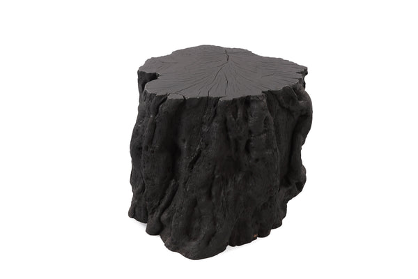 Black Lychee Living Edge Accent or Side Table or Stool 5