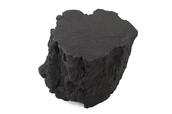 Black Lychee Living Edge Accent or Side Table or Stool 5