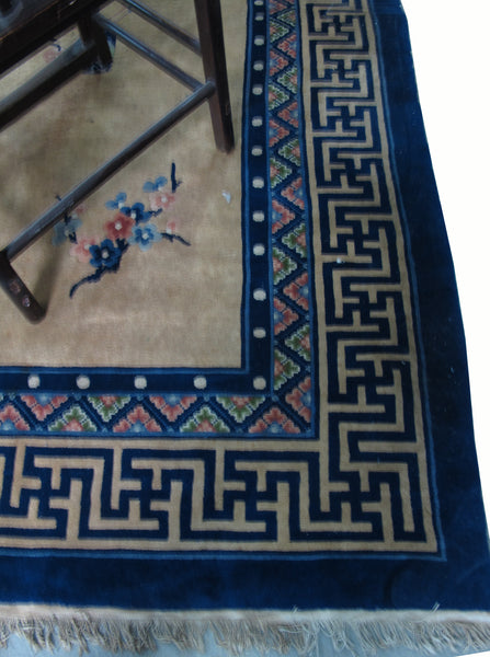 Vintage Chinese Art Deco Rugs: 12'5" x 9'2"