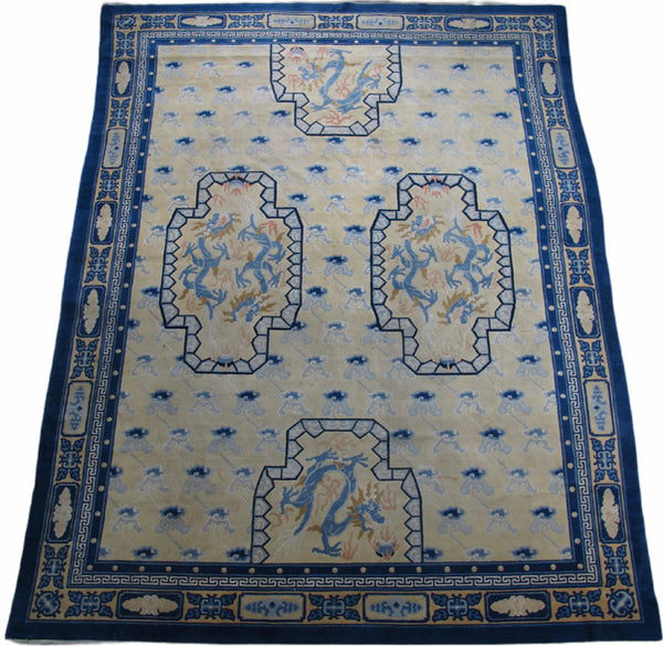 6 Dragons Peking Rug: 12 ft 3 in x 9 ft
