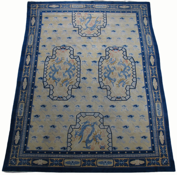 6 Dragons Peking Rug: 12 ft 3 in x 9 ft