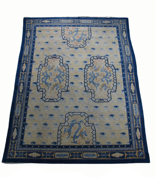6 Dragons Peking Rug: 12 ft 3 in x 9 ft