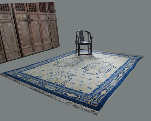 6 Dragons Peking Rug: 12 ft 3 in x 9 ft