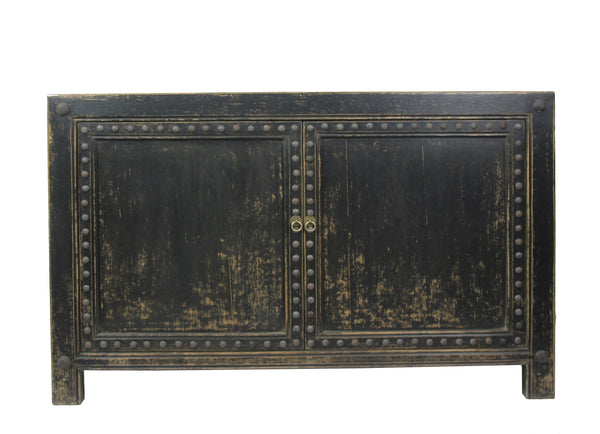 hand distressed sideboard cabinet