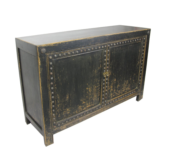 2 door distressed sideboard buffet cabinet