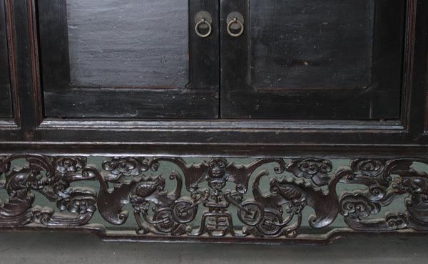 Antique Hand Carved Chinese Sideboard