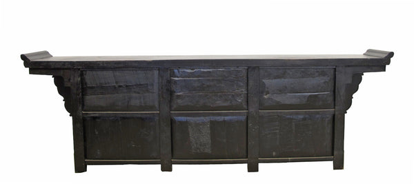 117" Inch Long Antique Chinese Dragon Sideboard