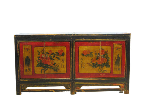 Z-Hand Painted Asian Sideboard