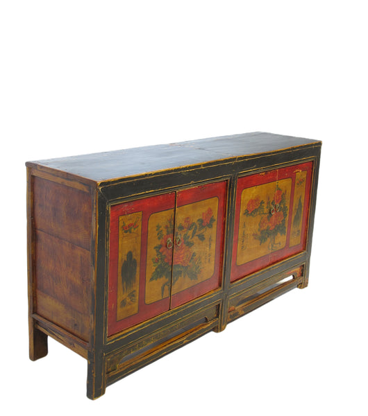Z-Hand Painted Asian Sideboard