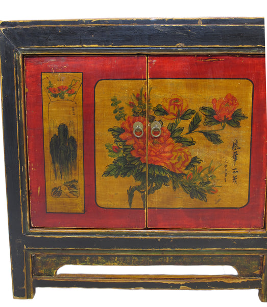 Z-Hand Painted Asian Sideboard