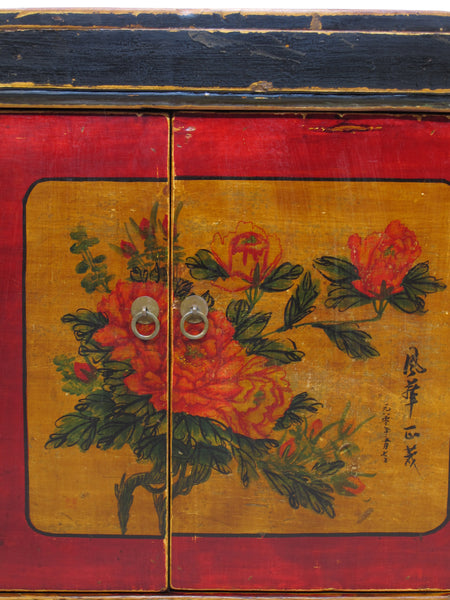 Z-Hand Painted Asian Sideboard