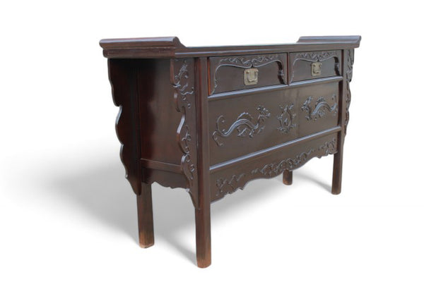 Early 21th Century Hand Carved Beijing Sideboard