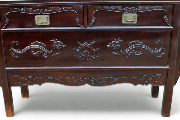 Early 21th Century Hand Carved Beijing Sideboard