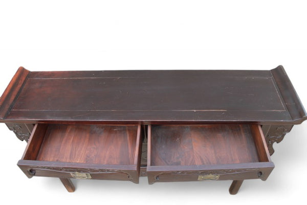 Early 21th Century Hand Carved Beijing Sideboard