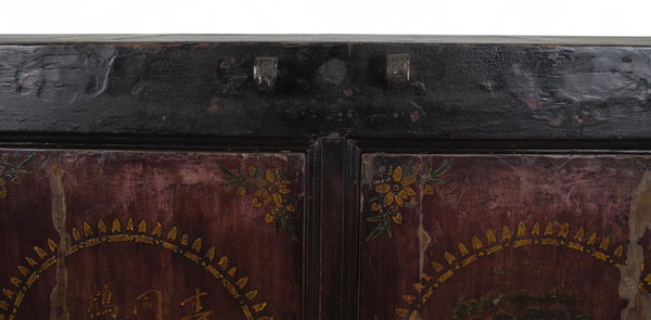 Hand Painted 4 Panel-Door Sideboard