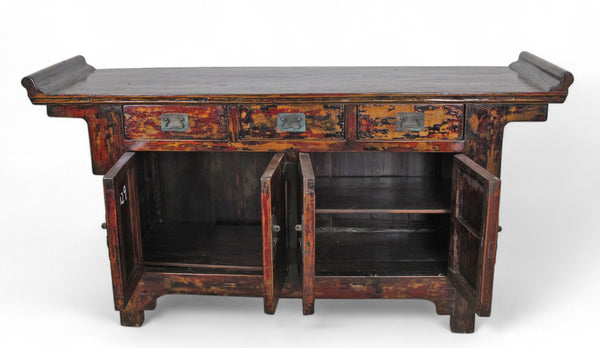 Rustic Vintage Farmer's Altar Sideboard