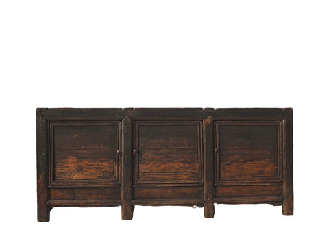 3 Door Black Farmer's Sideboard
