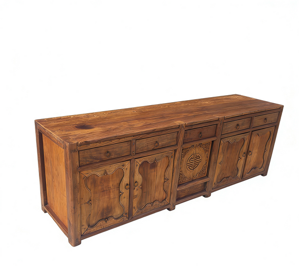 Rustic 17th Century Elm Sideboard