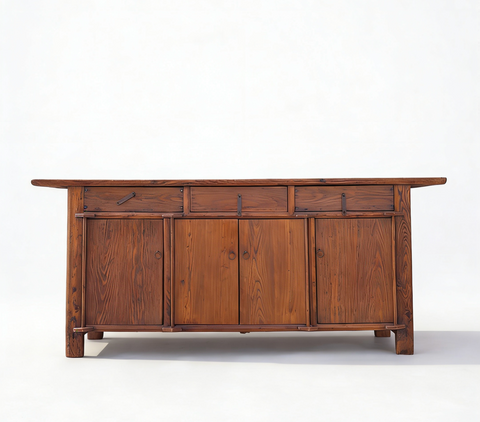 19th Century Rustic Elm Buffet