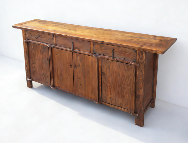 19th Century Rustic Elm Buffet