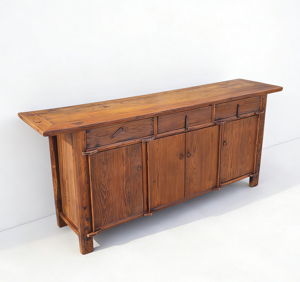 19th Century Rustic Elm Buffet