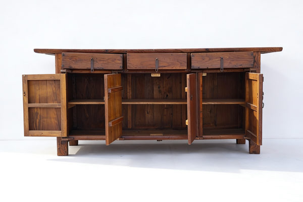 19th Century Rustic Elm Buffet