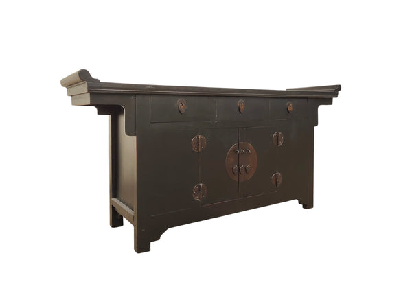 19th Century Antique Chinese Everted Flange Altar Sideboard
