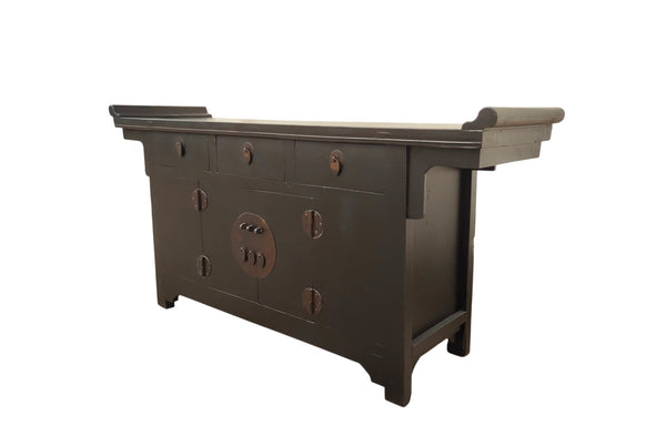 19th Century Antique Chinese Everted Flange Altar Sideboard