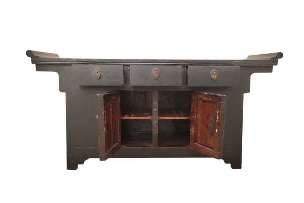 19th Century Antique Chinese Everted Flange Altar Sideboard