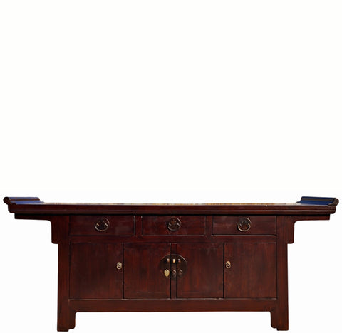 Antique Beijing Everted Flange Buffet Sideboard