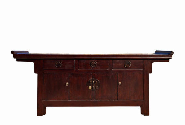 Antique Beijing Everted Flange Buffet Sideboard