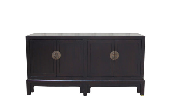 Early 20th Century Chinese Lacquered 4 Door Sideboard