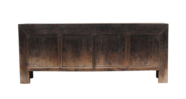 Vintage Distressed Reclaimed Wood Sideboard Cabinet 26