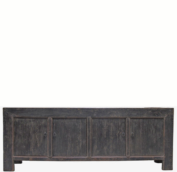 Vintage Distressed Reclaimed Wood Sideboard Cabinet 28