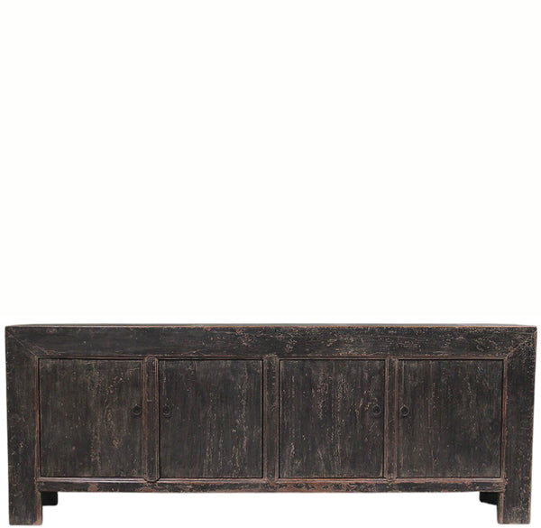 Vintage Distressed Reclaimed Wood Sideboard Cabinet 28
