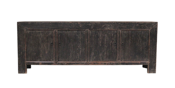 Vintage Distressed Reclaimed Wood Sideboard Cabinet 28
