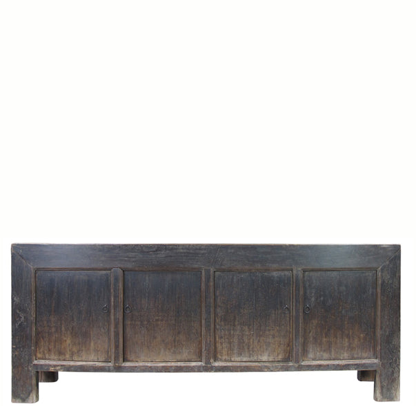 Vintage Hand Made Reclaimed Elm Sideboard Cabinet 32