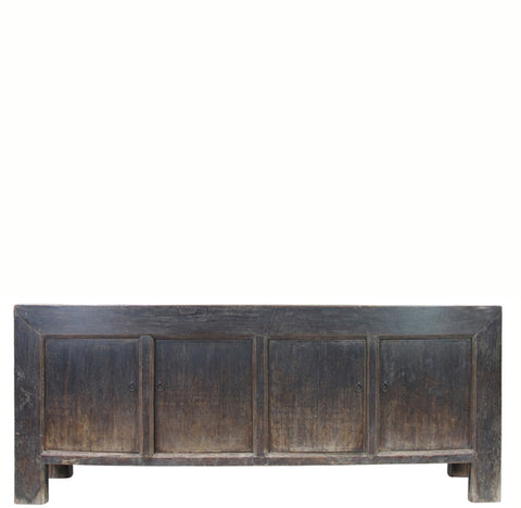 Vintage Hand Made Reclaimed Elm Sideboard Cabinet 32