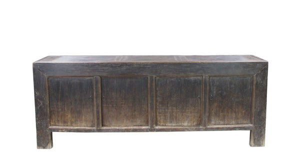 Vintage Hand Made Reclaimed Elm Sideboard Cabinet 32