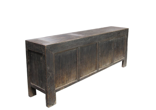 Vintage Hand Made Reclaimed Elm Sideboard Cabinet 32
