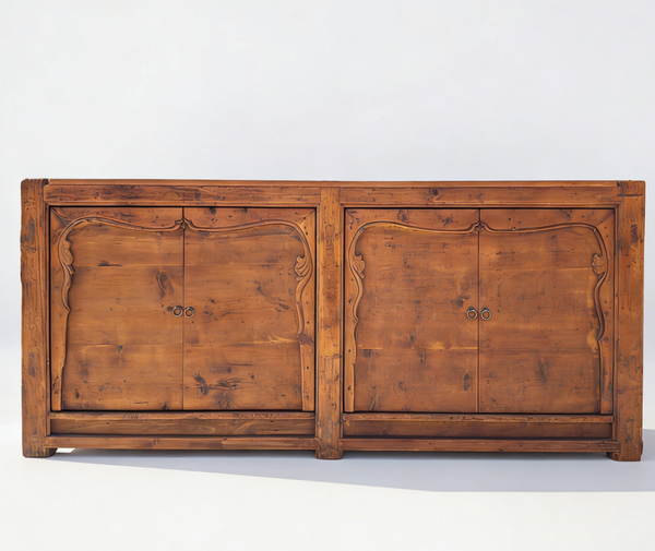 17th Century Double-Door Pine Sideboard
