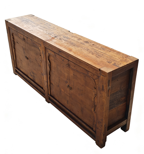 17th Century Double-Door Pine Sideboard
