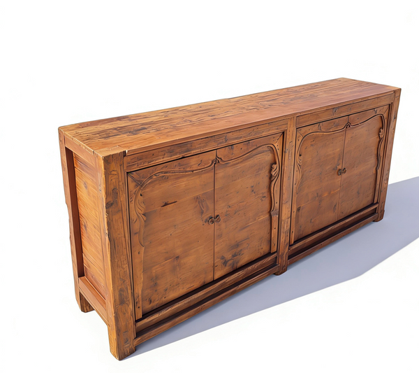 17th Century Double-Door Pine Sideboard