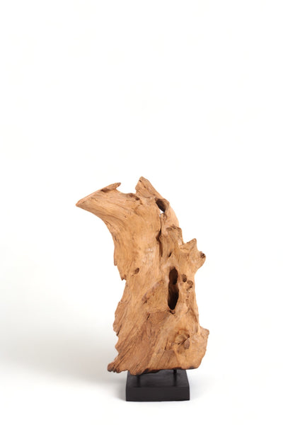 47" Inch Tall Organic Teak Natural Sculpture