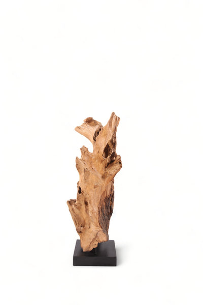 47" Inch Tall Organic Teak Natural Sculpture