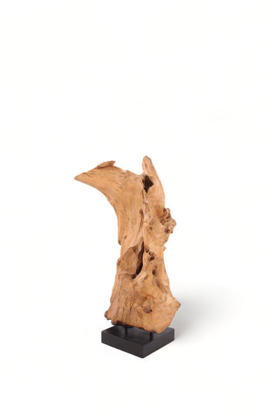 47" Inch Tall Organic Teak Natural Sculpture