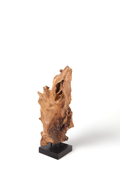 47" Inch Tall Organic Teak Natural Sculpture