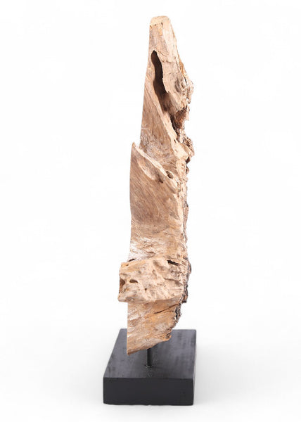 Table Top Organic Teak Sculpture- 42" Inch Tall